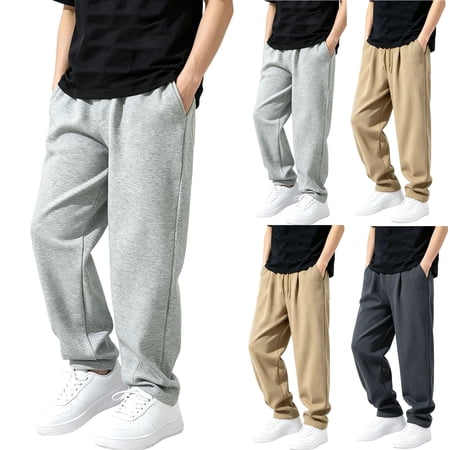 BXJX Boys Sweatpants Size 10-12 Breathable Outdoor Elastic Waist School Jogger Pants for Kids Gray