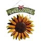thumbnail image 2 of señal de entrada Girasol bienvenida puerta de colgador de flor inspirador pared arte caída puerta delantera colgante para dormitorio Fanmusic señal de entrada, 2 of 7
