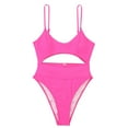thumbnail image 3 of Wxolcjlv Women's One-Piece Swimsuit Hollow Adjustable Strap Buckle Crisscross Swim Suits, 3 of 7