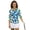 Abstract Splash, variant on HUIACONG Womens Golf Shirt with Patriotic Print, 3/4 Sleeve Tennis Tops Wear Resistant Polyester Blended Fabric for Golf and Workout
