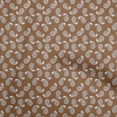 thumbnail image 1 of oneOone Polyester Spandex Brown Fabric Asian Floral Block Sewing Material Print Fabric By The Yard 56 Inch Wide, 1 of 5