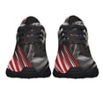 thumbnail image 5 of Labrador Retriever Lover American flag US Shoes Sneakers Black Size 9.5, 5 of 7