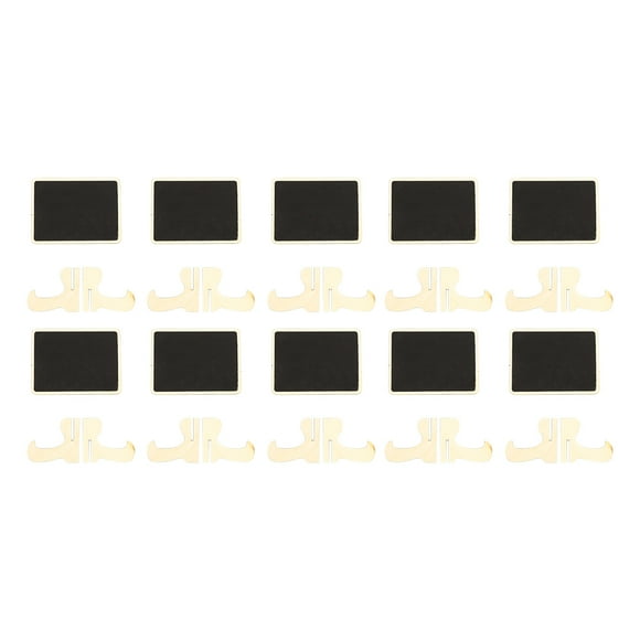 Memo 10pcs Mini Meni de Pizarra de Madera Mensaje de la Pizarra Tablero Con Clip de Soporte