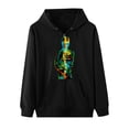 thumbnail image 4 of Abrigo con capucha para mujer Festival Otoño Invierno prendas de vestir exteriores estampado cremallera suelta Punk chaqueta con capucha abrigo sudaderas con capucha abrigo Odeerbi ODB-2, 4 of 8