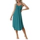 thumbnail image 1 of Vestido de pijama de lounge para mujeres INSPIRE CHIC, ropa de dormir, vestido de noche, tirantes de espagueti, camisón, S Verde Pavo Real, 1 of 5