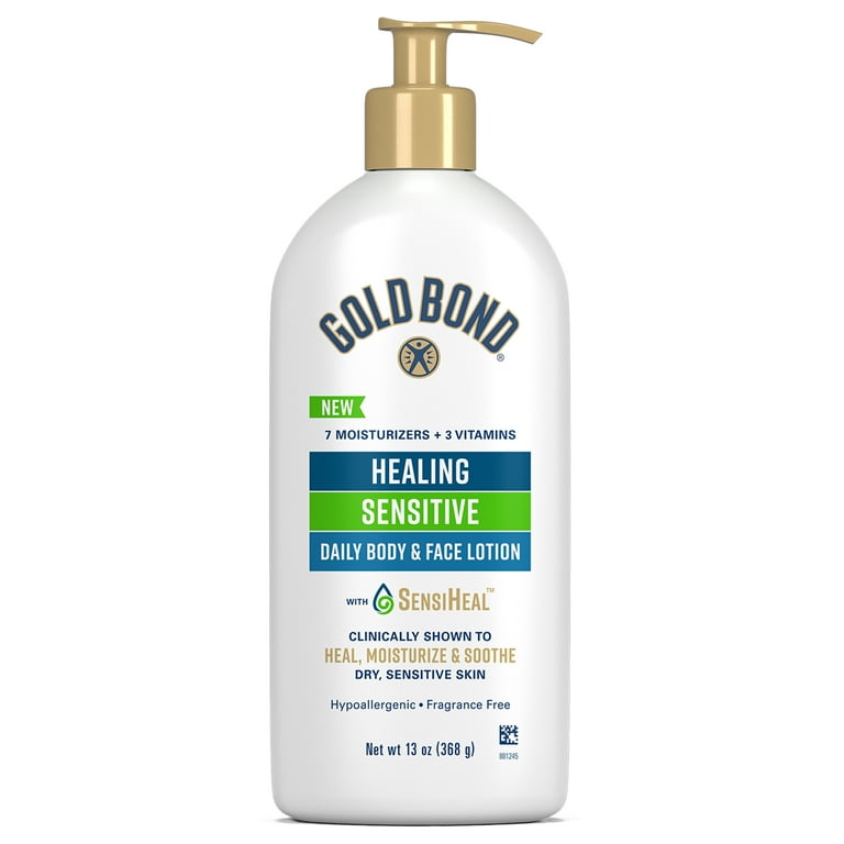 Gold Bond Healing Sensitive Daily Body Face Lotion for Dry Sensitive Skin 13 oz. Walmart