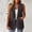 Dark Gray, variant on Sevevn Women's Fashion Sleeveless Color Casual Jacket Business Small Suit Women Suit Jacket