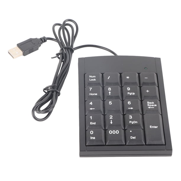 Mini teclado numérico USB portátil para computadora portátil