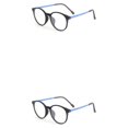 thumbnail image 1 of Minnieouse Montura de gafas de lectura a la moda, monturas de gafas flexibles, montura redonda, gafas para miopía antiluz, soporte integrado para Type2 NO2, 1 of 6