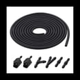 thumbnail image 1 of 7Pcs/Set Front Windscreen Wiper Arm Washer Nozzle Jet 4 Way Check Valve 2M Tube Pipe Hose T Y Connector Straight,Black, 1 of 5