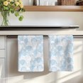 thumbnail image 7 of Ocean Shell Kitchen Towels Set of 2, Summer Coastal Seashells Texture Light Blue Absorbent Dish Towels for Kitchen, Microfiber Hand Towel, Quick Drying Tea Towel for Cleaning Decorative Dishcloths, 7 of 7