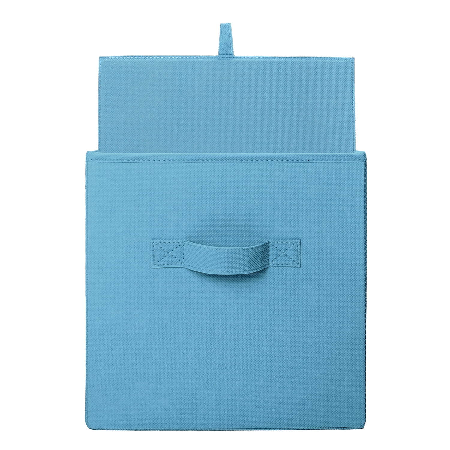 Mainstays Collegiate Collapsible Fabric Bins 10.5X10.5, Victory Blue, 4 Pack