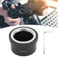 thumbnail image 4 of Lens Mount Adapter, Convenient Anodic Oxidation Aluminium T2 Mount Lens Adapter Tight Connection  For  M4/3 Mount Body, 4 of 8