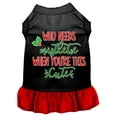 thumbnail image 4 of Christmas Pet Dog  Cat Dress Screen Printed, "Who Needs Mistletoe", 4 of 10