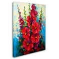 thumbnail image 2 of Trademark Fine Art 'Hollyhocks' Canvas Art by Marion Rose, 2 of 3