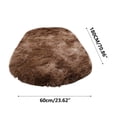 thumbnail image 3 of Soft Shaggy Rug for Kids Bedroom Oval 23x70 In Plush Fluffy Rugs for Living Room Furry Carpet for Teen Girls Room Anti-Skid Fuzzy Comfy Rug for Nursery Cute Baby Play Mat Tie-Dyed Grey Multicolor, 3 of 6