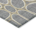 thumbnail image 4 of Addison Rugs Chantille Indoor/Outdoor Transitional Circles Gray Washable Rectangle Rug, 8' x 10', 4 of 6