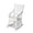 White, variant on Dollhouse Miniature Rocking Chair 1:12 Scale Wooden Furniture Accessories Tiny Mini House Home Outdoor Cake Topper Decoration Model Living Room Scene Christmas Craft Displays (White)