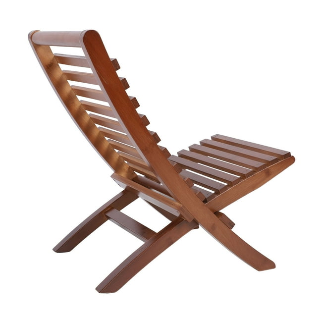 Wooden Chair, Stable Support High Backrest Chair for Garden