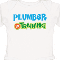 thumbnail image 4 of Inktastic Plumber in Training Boys or Girls Long Sleeve Baby Bodysuit, 4 of 5