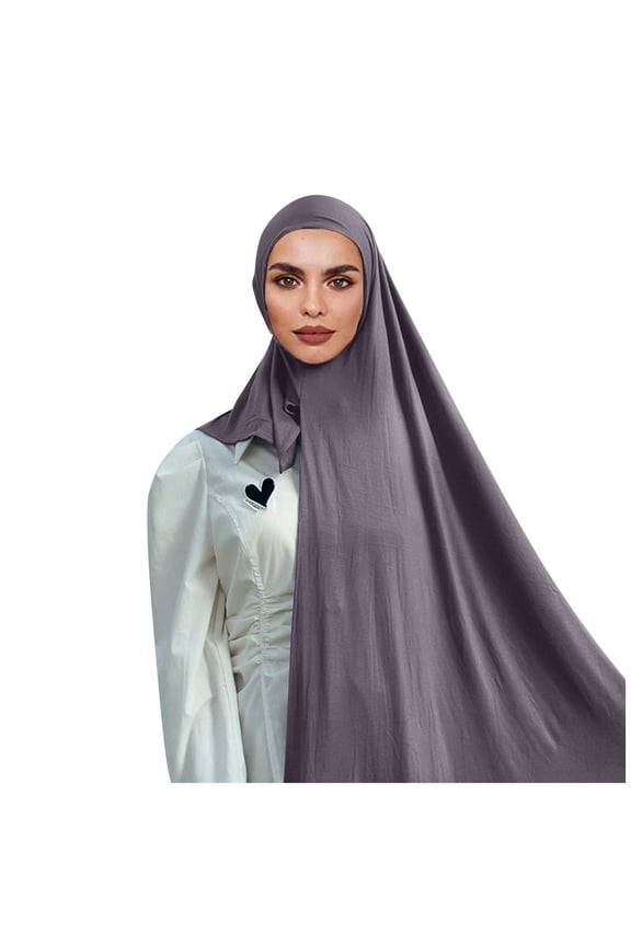 Scarf for Women Muslim Head Scarf Solid Color Long Scarf Wrap Scarves Cotton Scarf for Women Fashion Winter Fall Bandana