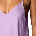 thumbnail image 5 of Plus Size Maxi Dresses for Women Boho Backless Solid Color Sleeveless V-Neck Suspender Dress Summer Beach Swing Long Maxi Outfits, 5 of 7