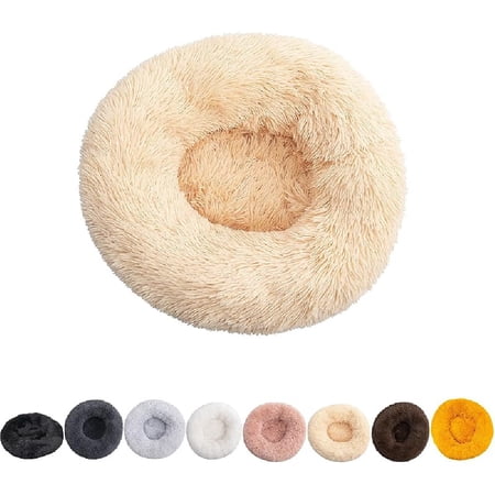 Anti Anxiety Dog Bed, The Original Calming Pet Bed, Dog Bed, Calming Dog Bed, Warm Fluffy Plush Donut Dog Bed Washable