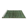 thumbnail image 2 of Ahgly Company Machine Washable Indoor Round Persian Turquoise Blue Traditional Area Rugs, 4' Round, 2 of 4