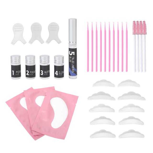 Kit De Levantamiento De Cejas Y Pestañas, Kit De Laminación De Cejas Para Levantamiento De Pestañas Que Promueve El Crecimiento Y Cepillo Para Uso En Salones