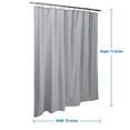 thumbnail image 5 of Bath Bliss Microfiber Soft Touch Seersucker Design Shower Curtain Liner Silver, 5 of 9