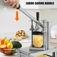 thumbnail image 1 of Commercial Vegetable Fruit Chopper, Stainless Steel French Fry Cutter Manual Potato Dicer Slicer with 4 Replacement Blades, 1 of 14