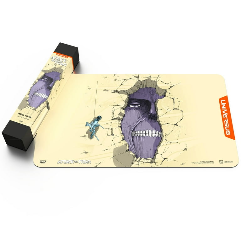 UniVersus Attack on Titan: Battle for Humanity - Wall Titan Playmat - 24 x 14 Neoprene Mat, Tabletop Card Game Accessory, UVS Games, Licensed UniVersus Attack on Titan: Battle for Humanity - Wall Titan Playmat - 24 x 14 Neoprene Mat, Tabletop Card Game Accessory, UVS Games, Licensed