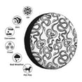 thumbnail image 4 of Goofa Hand Drawn Snake Pattern Universal Tire Cover for Jeep, SUV, Truck, and Trailer – Waterproof, UV-Resistant,Easy to Install, Fits 14"-17" Tires-16 inch, 4 of 6