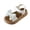 White, variant on KPOPLK Splash Sandals for Toddlers, Kids & Baby Open Toe Adjustable Toddler Sandals for Boys & Girls - Flexible EVA, Lightweight, Quick Drying Water Shoes for Kids Size 8.5,Pink