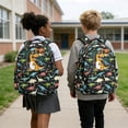 thumbnail image 4 of Xoenoiee Dinosaur Palm Tree Print Toddler Backpack for School Boys Kids, Portable Bookbag Elementary Children Schoolbag Bookbags Casual Travel Back Pack with Zipper Pocket, 4 of 7