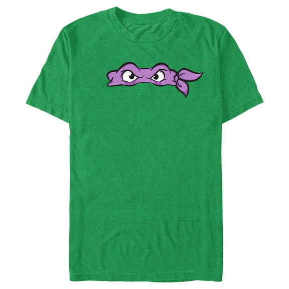 Men's Teenage Mutant Ninja Turtles Donatello Angry Eyes  Graphic Tee Kelly Heather Small