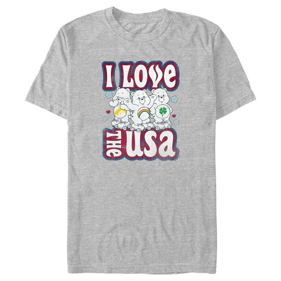 Men's Care Bears I Love the USA Graphic T-Shirt