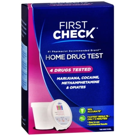 First Check Home, 4 Drug Test 1 Each (Pack of 2)