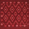 thumbnail image 1 of Ahgly Company Indoor Square Southwestern Red Country Area Rugs, 4' Square, 1 of 4
