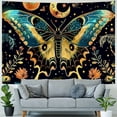 thumbnail image 4 of Nawypu  Butterfly Moon Tapestry Boho Plants Tapestries Aesthetic Moth Snake Tapestry Vintage Botanical Tapestry Starry Sky Tapestry Wall hanging for bedroom, 4 of 6