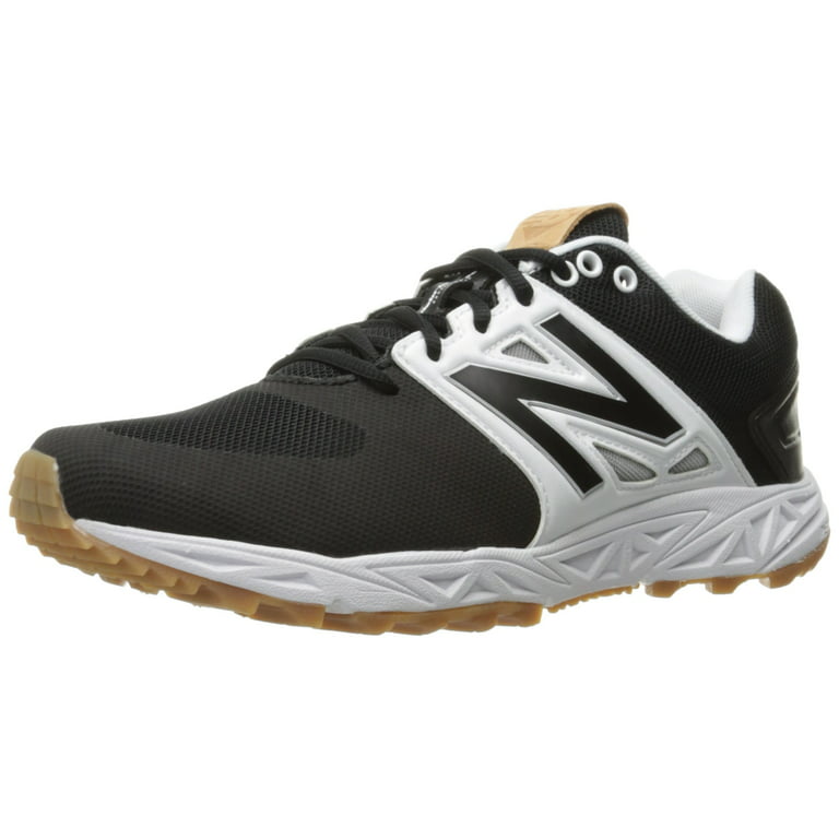 New Balance Men's 3000v3 Baseball Turf Shoes, Black/White, 11 D(M 