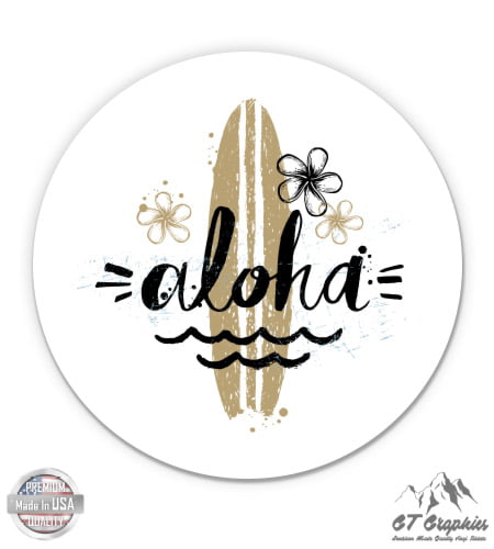 Aloha Surfer Girl Sticker Surfing 