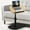 Wood, variant on Adjustable Height C Shaped End Table, 360 ° Swivel Small Side Table for Small Spaces Living Room, Flip Top TV Tray for Couch Sofa Chair