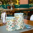 thumbnail image 3 of Yayeee Flameless Candles with Remote Flickering Battery Operated Multi Color Changing, Beige Retro Leaves, 3 of 7