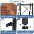 thumbnail image 3 of Gianna Over Toilet Bathroom Organizer, 4-Tier Adjustable Storage Rack, Space-Saving Shelf for Tight Areas, Brown, 3 of 5