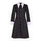 thumbnail image 1 of TV la familia Addams Cosplay miércoles vestido disfraz Halloween miércoles vestido negro para mujeres y niños disfraz Cosplayimprimirniños 120cm Deng Xun unisex, 1 of 2