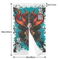 thumbnail image 3 of DouZhe Doorway Drape Split Curtains, Samurai Demon Mask Room Divider Privacy Door Curtains, 34" x 56", 3 of 7