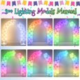 thumbnail image 3 of Kit de arco con forma de globo iluminado AerWo de 2,5 m y 1,8 m para decoración de fiestas, 3 of 7