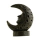 thumbnail image 3 of Intrincado porta incienso de reflujo de luna, adorno de resina, quemador de cono para el hogar. Negro, 3 of 9