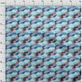thumbnail image 4 of oneOone Cotton Cambric Medium Blue Fabric Tie Dye Sewing Craft Projects Fabric Prints By Yard 56 Inch Wide, 4 of 5